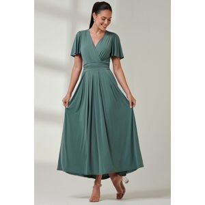 Jolie Moi Women's Angel Sleeve Super-Smooth Jersey Maxi Dress in Pale Green Size: 14 Pale Green 14 Jolie Moi Women's Angel Sleeve Super-Smooth Jersey Maxi Dress in Pale Green Size: 14 Pale Green 14