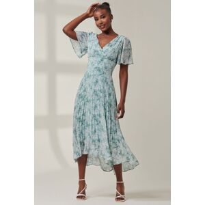 Jolie Moi Women's Chelsea Pleated Chiffon Dip Hem Maxi Dre in Light Blue Size: 20 Light Blue 20 Jolie Moi Women's Chelsea Pleated Chiffon Dip Hem Maxi Dre in Light Blue Size: 20 Light Blue 20