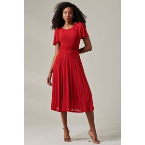 Jolie Moi Women's Ayla Plain Mesh Maxi Dress in Red Size: 14 Red 14 Jolie Moi Women's Ayla Plain Mesh Maxi Dress in Red Size: 14 Red 14