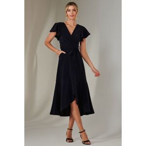 Jolie Moi Marlie Metallic Angel Sleeve Dress - Dress Jolie Moi Marlie Metallic Angel Sleeve Dress - Dress