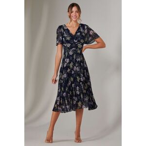 Jolie Moi Women's Chiffon Pleated Wrap Midaxi Dress Size: 8 Multicolor 8 Jolie Moi Women's Chiffon Pleated Wrap Midaxi Dress Size: 8 Multicolor 8