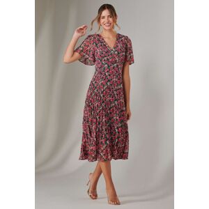 Jolie Moi Women's Chiffon Pleated Wrap Midaxi Dress in Light Pink Size: 14 Light Pink 14 Jolie Moi Women's Chiffon Pleated Wrap Midaxi Dress in Light Pink Size: 14 Light Pink 14