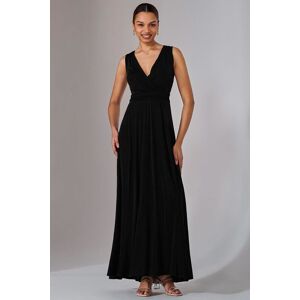 Jolie Moi Women's Ella Wrap Bodice Jersey Maxi Dress in Black Size: 12 Black 12 Jolie Moi Women's Ella Wrap Bodice Jersey Maxi Dress in Black Size: 12 Black 12