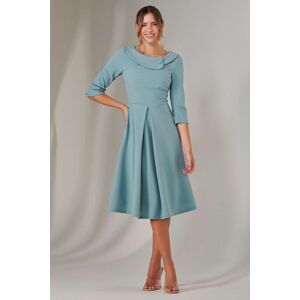 Jolie Moi Women's Sloan 3/4 Sleeve Midi Dress in Duck Egg Blue Size: 14 Duck Egg Blue 14 Jolie Moi Women's Sloan 3/4 Sleeve Midi Dress in Duck Egg Blue Size: 14 Duck Egg Blue 14