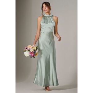 Jolie Moi Women's Halter Neck Maxi Dress in Green Size: 16 Green 16 Jolie Moi Women's Halter Neck Maxi Dress in Green Size: 16 Green 16