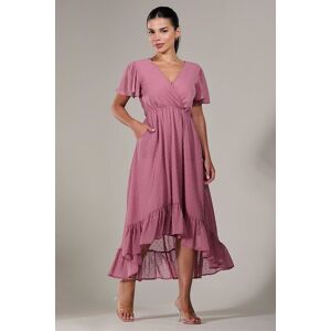 Jolie Moi Women's Petite High-Low Midaxi Dress in Dusty Pink Size: 6 Dusty Pink 6 Jolie Moi Women's Petite High-Low Midaxi Dress in Dusty Pink Size: 6 Dusty Pink 6