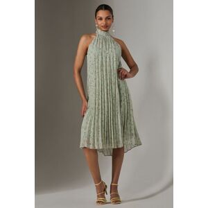 Jolie Moi Women's Pleated Halter Neck Midi Dress in Mint Size: 12 Mint 12 Jolie Moi Women's Pleated Halter Neck Midi Dress in Mint Size: 12 Mint 12