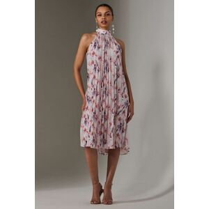 Jolie Moi Women's Pleated Halter Neck Midi Dress in Purple Size: 10 Purple 10 Jolie Moi Women's Pleated Halter Neck Midi Dress in Purple Size: 10 Purple 10