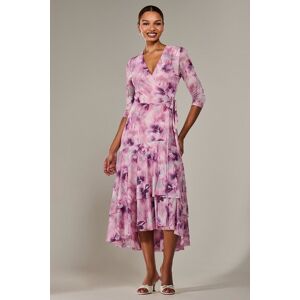 Jolie Moi Women's Mesh Wrap Midaxi Dress in Light Pink Size: 8 Light Pink 8 Jolie Moi Women's Mesh Wrap Midaxi Dress in Light Pink Size: 8 Light Pink 8