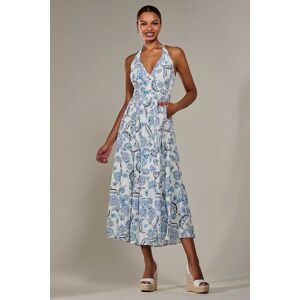 Jolie Moi Women's Halter Neck Maxi Dress Size: 18 Multicolor 18 Jolie Moi Women's Halter Neck Maxi Dress Size: 18 Multicolor 18