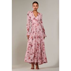 Jolie Moi Women's Long Sleeve Mesh Maxi Dress in Dusty Pink Size: 18 Dusty Pink 18 Jolie Moi Women's Long Sleeve Mesh Maxi Dress in Dusty Pink Size: 18 Dusty Pink 18