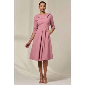 Jolie Moi Women's Sloan 3/4 Sleeve Midi Dress in Pale Pink Size: 18 Pale Pink 18 Jolie Moi Women's Sloan 3/4 Sleeve Midi Dress in Pale Pink Size: 18 Pale Pink 18