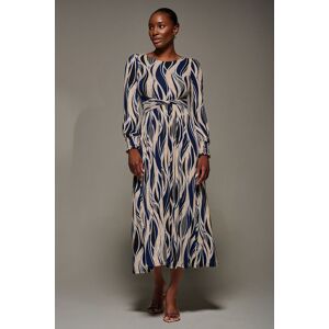 Jolie Moi Women's Jersey Belted Long Sleeve Maxi Dress in Navy Size: 10 Navy 10 Jolie Moi Women's Jersey Belted Long Sleeve Maxi Dress in Navy Size: 10 Navy 10
