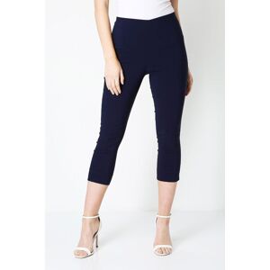 Roman Women's Cropped Stretch Trouser Capri Summer Leggings 3/4 Pedal Pushers in Navy Size: 10 Navy 10 Roman Women's Cropped Stretch Trouser Capri Summer Leggings 3/4 Pedal Pushers in Navy Size: 10 Navy 10