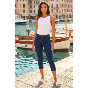 Roman Women's Cropped Stretch Denim Jegging in Indigo Size: 18 Indigo 18 Roman Women's Cropped Stretch Denim Jegging in Indigo Size: 18 Indigo 18