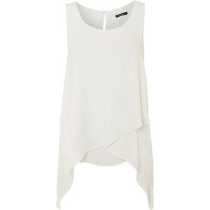 Roman Women's Asymmetric Sleeveless Vest Top in Ivory Size: 12 Ivory 12 Roman Women's Asymmetric Sleeveless Vest Top in Ivory Size: 12 Ivory 12