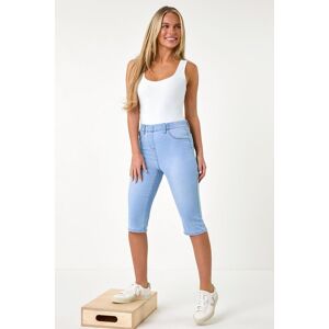 Roman Women's Stretch Knee Length Pedal Pusher in Light Blue Size: 10 Light Blue 10 Roman Women's Stretch Knee Length Pedal Pusher in Light Blue Size: 10 Light Blue 10