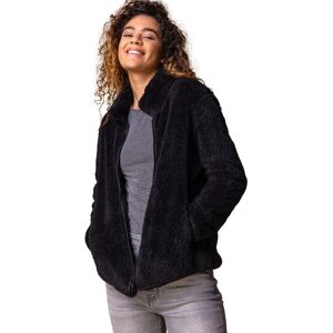 Roman Women's Soft Sherpa Fleece Jacket in Black Size: XL Black XL Roman Women's Soft Sherpa Fleece Jacket in Black Size: XL Black XL