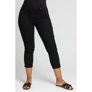 Roman Women's Petite Stretch Crop Denim Jegging in Black Size: 18 Black 18 Roman Women's Petite Stretch Crop Denim Jegging in Black Size: 18 Black 18