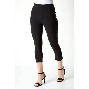 Roman Women's Petite Cropped Stretch Trouser in Black Size: 12 Black 12 Roman Women's Petite Cropped Stretch Trouser in Black Size: 12 Black 12