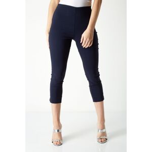 Roman Women's Petite Cropped Stretch Trouser in Navy Size: 14 Navy 14 Roman Women's Petite Cropped Stretch Trouser in Navy Size: 14 Navy 14