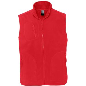 SOL'S Men's Norway Anti-Pill Fleece Bodywarmer Gilet in Red Size: XS Red XS SOL'S Men's Norway Anti-Pill Fleece Bodywarmer Gilet in Red Size: XS Red XS