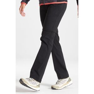 Craghoppers Women's 'Kiwi Pro II Convertible' Regular Fit Hiking Trousers in Black Size: 16R Black 16R Craghoppers Women's 'Kiwi Pro II Convertible' Regular Fit Hiking Trousers in Black Size: 16R Black 16R