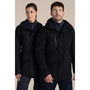 Craghoppers Unisex 'Expert Kiwi Pro' Stretch Waterproof Long Jacket in Black Size: XS Black XS Craghoppers Unisex 'Expert Kiwi Pro' Stretch Waterproof Long Jacket in Black Size: XS Black XS