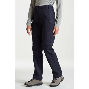 Craghoppers Women's Expert Kiwi Water Repellant Convertible Trousers in Navy Size: 8R Navy 8R Craghoppers Women's Expert Kiwi Water Repellant Convertible Trousers in Navy Size: 8R Navy 8R