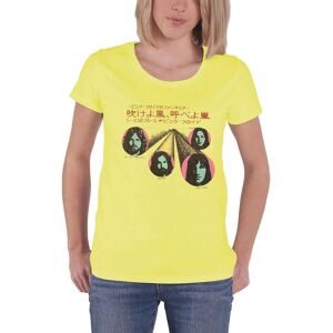 Pink Floyd Women's One Of These Days Skinny Fit T-Shirt in Yellow Size: Small Yellow S Pink Floyd Women's One Of These Days Skinny Fit T-Shirt in Yellow Size: Small Yellow S