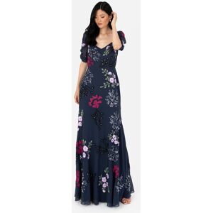 Maya Deluxe Women's Embellished Sweetheart Neckline Maxi Dress in Dark Navy Size: 20 Dark Navy 20 Maya Deluxe Women's Embellished Sweetheart Neckline Maxi Dress in Dark Navy Size: 20 Dark Navy 20