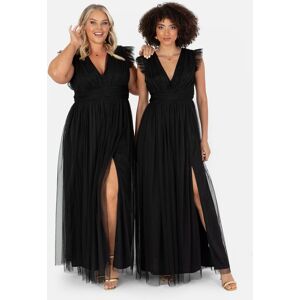 Anaya with Love Women's Deep V-Neck Maxi Dress in Black Size: 6 Black 6 Anaya with Love Women's Deep V-Neck Maxi Dress in Black Size: 6 Black 6