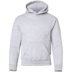 Gildan Heavy Blend Hooded Sweatshirt Top Hoodie in Grey Size: Large Grey L Gildan Heavy Blend Hooded Sweatshirt Top Hoodie in Grey Size: Large Grey L