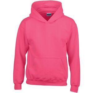 Gildan Heavy Blend Hooded Sweatshirt Top Hoodie in Pink Size: Large Pink L Gildan Heavy Blend Hooded Sweatshirt Top Hoodie in Pink Size: Large Pink L