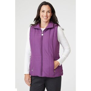 Penny Plain Women's Quilt Gilet in Purple Size: 10-12 Purple 10-12 Penny Plain Women's Quilt Gilet in Purple Size: 10-12 Purple 10-12