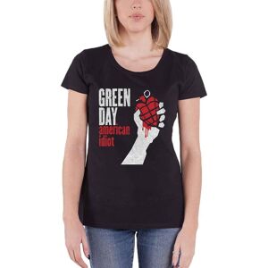 Green Day Women's American Idiot Skinny Fit T-Shirt in Black Size: XL Black XL Green Day Women's American Idiot Skinny Fit T-Shirt in Black Size: XL Black XL