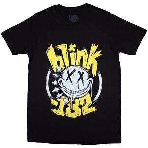 Blink 182 Women's Big Smile Band Logo Skinny Fit T-Shirt in Black Size: XL Black XL Blink 182 Women's Big Smile Band Logo Skinny Fit T-Shirt in Black Size: XL Black XL