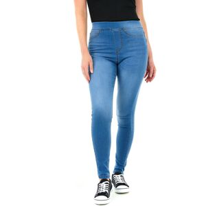 Smart Living Women's Skinny Fit Denim Jeggings with Pockets - Classic Casual Trousers in Mid Blue Size: 8 Mid Blue 8 Smart Living Women's Skinny Fit Denim Jeggings with Pockets - Classic Casual Trousers in Mid Blue Size: 8 Mid Blue 8