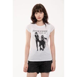 Fleetwood Mac Women's Rumours Skinny Fit T-Shirt in White Size: Small White S Fleetwood Mac Women's Rumours Skinny Fit T-Shirt in White Size: Small White S