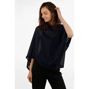 Sarta Women's Kim Lightweight Poncho Top One Size in Navy Navy One Size Sarta Women's Kim Lightweight Poncho Top One Size in Navy Navy One Size