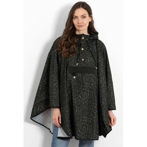 Sarta Women's Aspen Waterproof Rain Poncho One Size - Khaki/Black, Leopard in Black Black One Size Sarta Women's Aspen Waterproof Rain Poncho One Size - Khaki/Black, Leopard in Black Black One Size