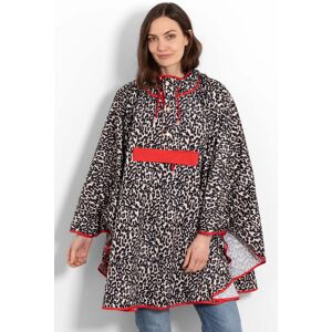 Sarta Women's Aspen Waterproof Rain Poncho One Size - Cream/Red, Leopard in Red Red One Size Sarta Women's Aspen Waterproof Rain Poncho One Size - Cream/Red, Leopard in Red Red One Size