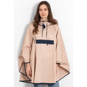 Sarta Women's Aspen Waterproof Rain Poncho One Size - Stone/Navy Blue in Stone Stone One Size Sarta Women's Aspen Waterproof Rain Poncho One Size - Stone/Navy Blue in Stone Stone One Size