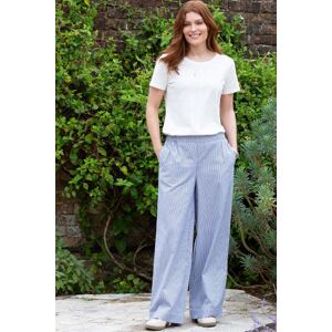 Kite Women's Broadmayne Organic Cotton Ticking Trousers in Navy Size: 16 Navy 16 Kite Women's Broadmayne Organic Cotton Ticking Trousers in Navy Size: 16 Navy 16
