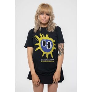 Primal Scream Women's Screamadelica Skinny Fit T-Shirt in Black Size: 2XL Black 2XL Primal Scream Women's Screamadelica Skinny Fit T-Shirt in Black Size: 2XL Black 2XL