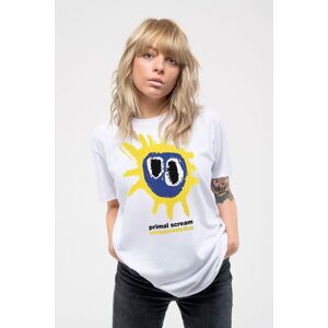 Primal Scream Women's Screamadelica Skinny Fit T-Shirt in White Size: Small White S Primal Scream Women's Screamadelica Skinny Fit T-Shirt in White Size: Small White S