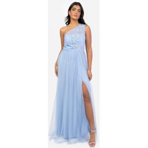 Maya Deluxe Women's Embellished One Shoulder Maxi Dress in Blue Size: 10 Blue 10 Maya Deluxe Women's Embellished One Shoulder Maxi Dress in Blue Size: 10 Blue 10