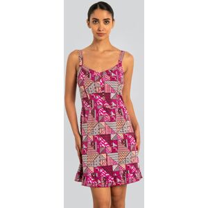 Enorsia Women's Frill Hem Smocked Back Printed Nightwear in Red Size: 16 Red 16 Enorsia Women's Frill Hem Smocked Back Printed Nightwear in Red Size: 16 Red 16