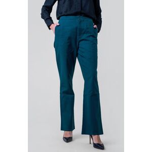 Enorsia Women's Front Seam Chino Trouser in Green Size: 14 Green 14 Enorsia Women's Front Seam Chino Trouser in Green Size: 14 Green 14