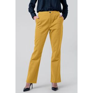 Enorsia Women's Front Seam Chino Trouser in Yellow Size: 16 Yellow 16 Enorsia Women's Front Seam Chino Trouser in Yellow Size: 16 Yellow 16